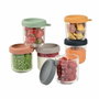 Beaba Caja de 6 porciones de vidrio Sunrise de 250 ml