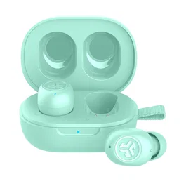 JLab JBuds Mini Auriculares Inalámbricos Bluetooth 5.3 Intraurales IP55 para Música y Llamadas - 20h de Batería con Estuche - Color Menta