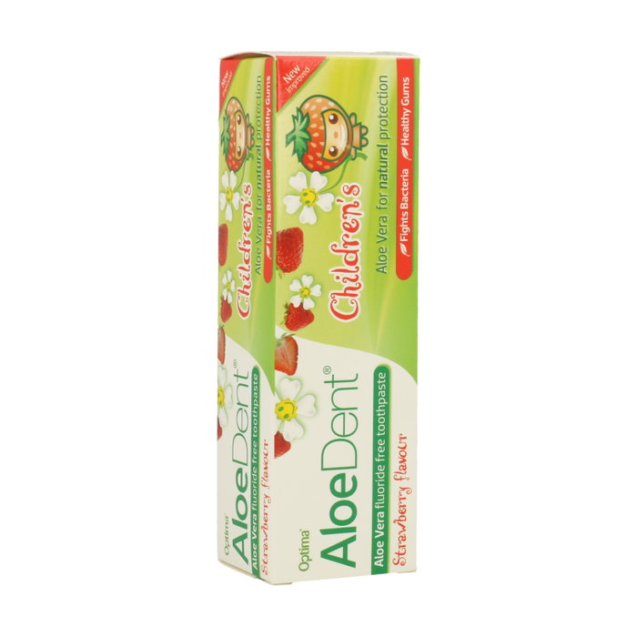 Optima Dentífrico Aloe Vera Sin Flúor Niños Fresa 50 ml Optima Dentífrico Aloe Vera Sin Flúor Niños Fresa 50 ml