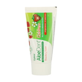 Optima Aloe Dent Pasta Dental Infantil Sin Flúor sabor Fresa 50 ml