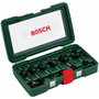 Bosch Juego de 12 brocas de carburo para fresadora para madera, vástago de Ø 8 mm