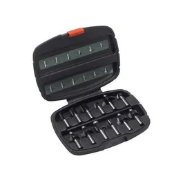Bosch Juego de 12 brocas de carburo para fresadora para madera, vástago de Ø 8 mm