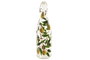 DKD Home Decor Botella de Cristal e Inox 1L Olivo Impreso Verde