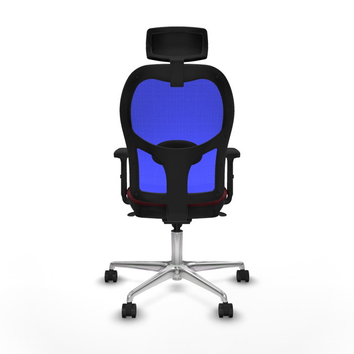 PIQUERAS Y CRESPO Silla de oficina Jorquera con mecanismo Sincro, Granate y Azul PIQUERAS Y CRESPO Silla de oficina Jorquera con mecanismo Sincro, Granate y Azul
