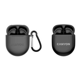Canyon TWS-6 Auriculares True Wireless In-Ear-Buds Bluetooth 5.3 Negro Llamadas/Música/Deporte Uso Diario 21h
