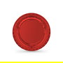 Algon Set 10 Platos Carton Rojo Redondos 20 cm (18 Unidades)