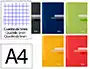 Liderpapel Scriptus Libreta A4 48 Hojas 90gr Cuadro 5mm Con Margen Colores Surtidos