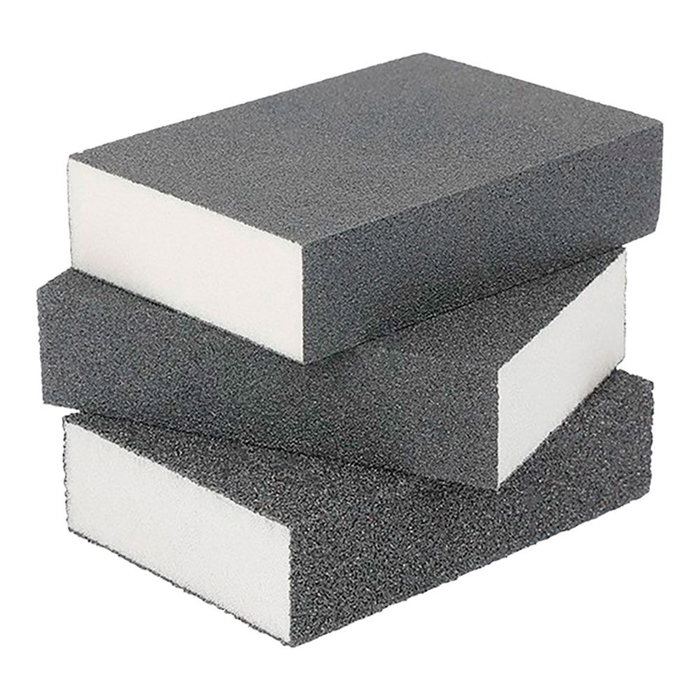 Workpro Esponja de lijar, 3 uds, grano 60/100, 120/180, 220/280, para uso seco y húmedo