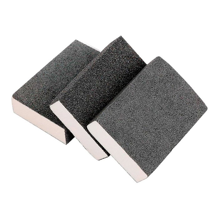 Workpro Esponja de lijar, 3 uds, grano 60/100, 120/180, 220/280, para uso seco y húmedo