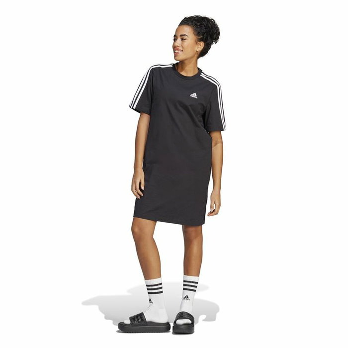 Vestido Adidas 3S Boyfriend Single Negro Vestido Adidas 3S Boyfriend Single Negro