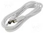 GOOBAY Cable Coaxial de Antena de 2,5m con Conector de 9,5mm en Ambos Extremos