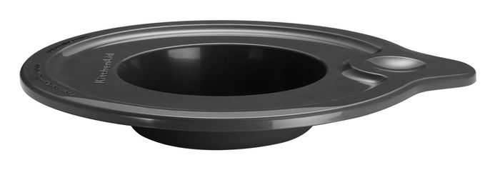 Kitchenaid 5KSM5GB Bol de Cristal con Pico Vertido y Líneas de Medición, Apto para Microondas y Congelador con Tapa de Silicona