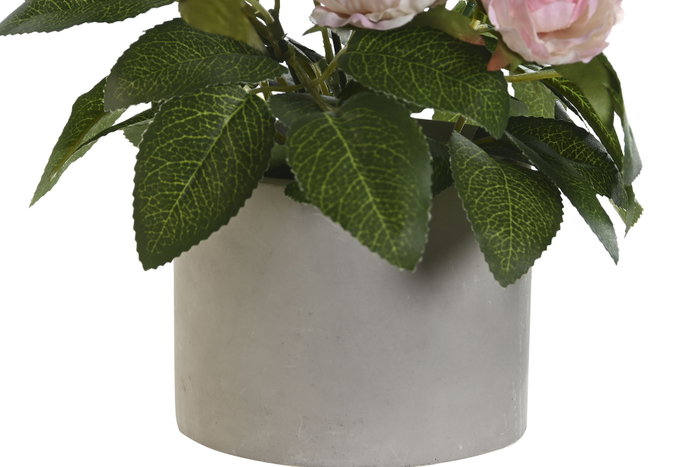 DKD Home Decor Planta de Rosas de Poliéster Surtido de 2 Colores