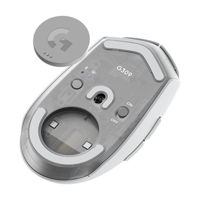 Logitech G G309 Ratón Gaming Inalámbrico LIGHTSPEED - Sensor Óptico HERO 25K, 25600 DPI, Interruptores LIGHTFORCE, PTFE, Batería de Larga Duración