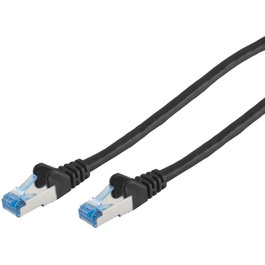 S-Impuls Patchkabel CAT6a RJ45 S/FTP PiMF 15m Negro