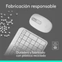 Logitech MK250 Combo de Teclado y Ratón Inalámbrico Bluetooth Blanco Hueso