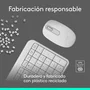 Logitech MK250 Combo de Teclado y Ratón Inalámbrico Blanco Hueso en Español QWERTY