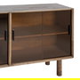 Aparador Marrón Madera-Cristal 160 X 46 X 80 cm