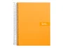 Liderpapel Cuaderno Espiral A5 Micro Crafty Tapa Forrada Naranja 120h 90gr Cuadro 5mm