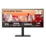 LG 34BA75QE-B Monitor UltraWide Curvo 34 pulg. WQHD IPS USB-C 90W Negro
