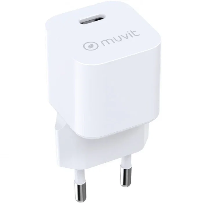 Muvit BiooFnix MCACC0047 Cargador de Pared USB-C PD 30W Carga Rápida, Fabricado con Bioresina de Aceite de Ricino, Material Sostenible y Compacto Muvit BiooFnix MCACC0047 Cargador de Pared USB-C PD 30W Carga Rápida, Fabricado con Bioresina de Aceite de Ricino, Material Sostenible y Compacto