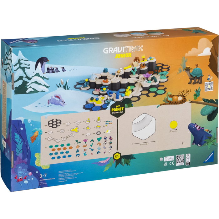 Ravensburger GraviTrax Junior Starter Set XXL My Planet - Pista de canicas de 184 piezas Ravensburger GraviTrax Junior Starter Set XXL My Planet - Pista de canicas de 184 piezas