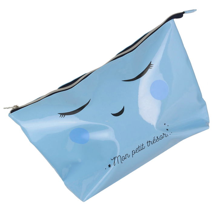 Tom et Zoe Neceser/Botiquín Puericultura 37x23x10 cm Colección Rosa Azul Blanco Ideal para Medicamentos o Utensilios Cierre Cremallera