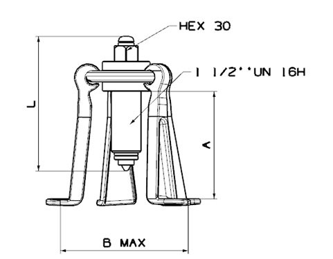 Forza Extractor de Cubos Mecánico de 5 Patas