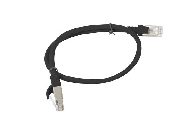 Lanberg Latiguillo de Red Cat5e UTP 0,5m Negro RJ45 PCU5-10CC-0050-BK