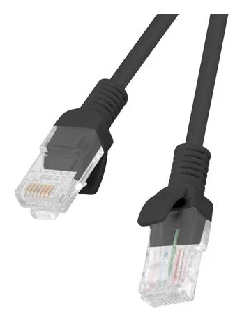 Lanberg Latiguillo de Red Cat5e UTP 0,5m Negro RJ45 PCU5-10CC-0050-BK