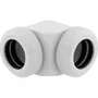 Corsair Hydro X Series XF Hardline Racor 90° 12mm OD Pack de 2 Blanco
