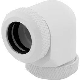 Corsair Hydro X Series XF Hardline Racor 90° 12mm OD Pack de 2 Blanco