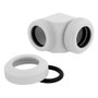 Corsair Hydro X Series XF Hardline Racor 90° 12mm OD Pack de 2 Blanco