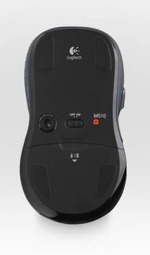 Logitech M510 Ratón Inalámbrico Laser USB con Diseño Ergonómico, Pulsadores Programables, Scroll Multidireccional y Receptor Unifying, 2 Años Batería
