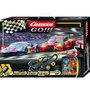Carrera GO!!! Circuito de Carreras High Speed Showdown Escala 1:43, 8.9m de Pista, Incluye 2 Coches, Bucles y Más