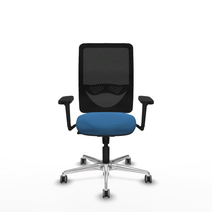 PIQUERAS Y CRESPO Silla de oficina Zulema con mecanismo Sincro, Azul claro y Negro PIQUERAS Y CRESPO Silla de oficina Zulema con mecanismo Sincro, Azul claro y Negro