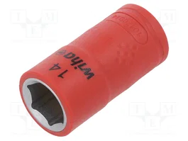 WIHA Vaso de 6 puntas aislado HEX 14mm 3/8 pol
