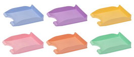 Bandeja Sobremesa Faibo Colores Pastel Surtidas Pack De 10
