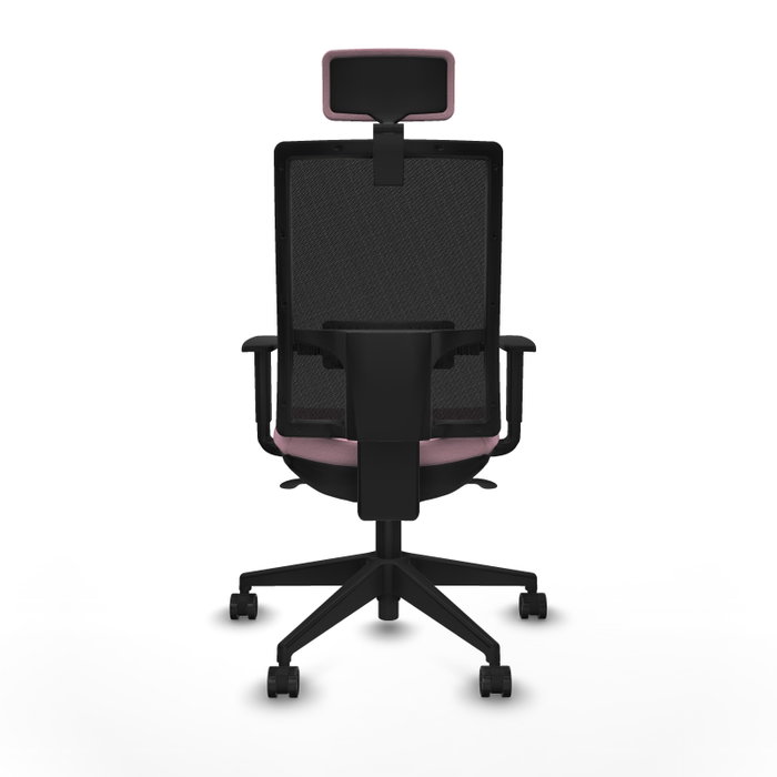 PIQUERAS Y CRESPO Silla de oficina Horna Rosa y Negro con Mecanismo Sincro PIQUERAS Y CRESPO Silla de oficina Horna Rosa y Negro con Mecanismo Sincro