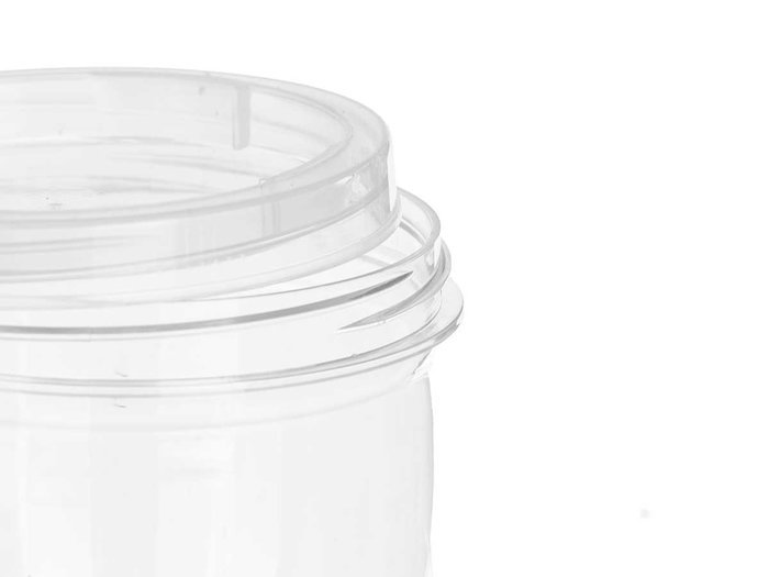 Leknes Set 3 Tarros Plástico 360ml Transparente 9x23x9cm (Set de 24)