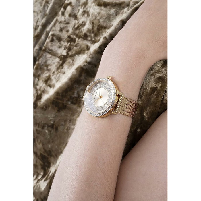 Guess GW0402L2 Dorado con Esfera Gris