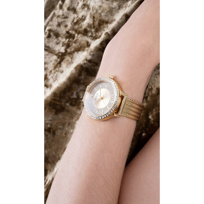 Guess GW0402L2 Dorado con Esfera Gris