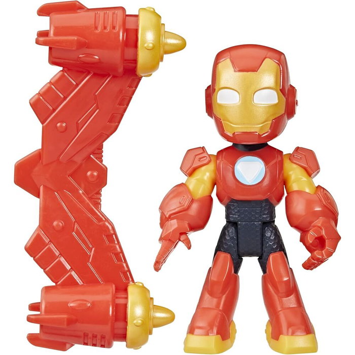 HASBRO Figura Iron Man - Iron Man y Su Superequipo Marvel 7cm con Mochila-Propulsora