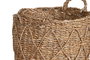 DKD Home Decor Cesta Balines de Seagrass Natural, Hecho a Mano, Set de 3 Piezas (36x31x36 cm)
