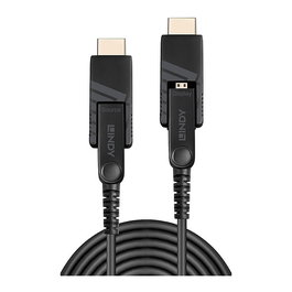 LINDY Cable HDMI 2.0 Micro-HDMI a Micro-HDMI 18 Gbit/s, 20m, 4K 60Hz, 4096 x 2160, Negro, Referencia 38321