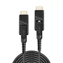 Lindy 38321 Cable Híbrido de Fibra Óptica Micro-HDMI 20 m con Conectores Desmontables HDMI/DVI