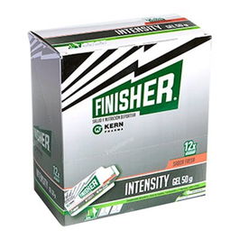 FINISHER Gel Intensidad 12 Sobres - Energía y Reducción de Fatiga con Vitaminas B6 y B12 Sabor Fresa
