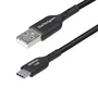 StarTech.com Cable cargador USB-A a USB-C de 3m, Negro, USB 2.0, 3A
