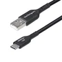 Cable cargador usb-a a usb-c de 3m - usb-a a usb tipo c m/m - negro
