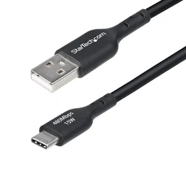 StarTech Cable Cargador USB-A a USB-C de 3m Negro